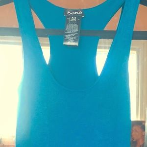 Blue Leopard print Bebe dress